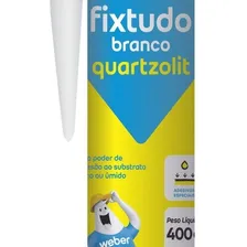 Cola Fixtudo Branca Cola Embaixo D'agua 400g Quartzolit Foto mini 3