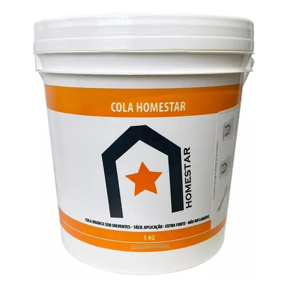 Cola Homestar 5kg Sanca Isopor Rodateto Poliestireno Moldura Foto 1
