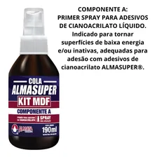 Cola Instantânea Almasuper Kit Para Mdf Almata Foto mini 3