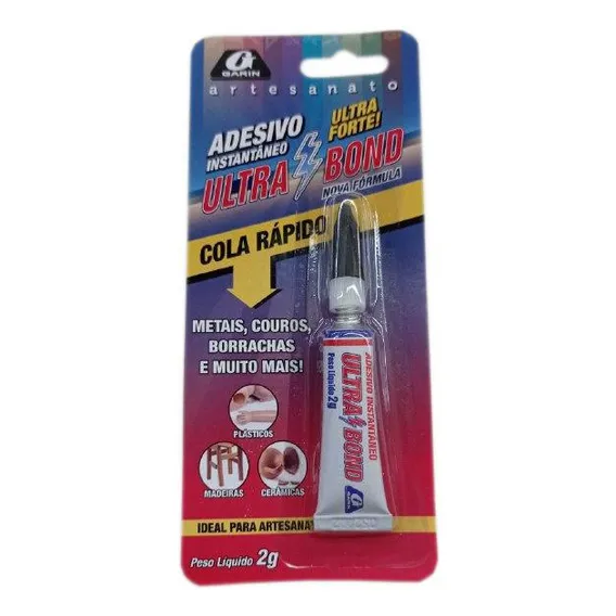 Cola Instantânea Multiuso Ultra Bond - 12 Unidades Foto 1