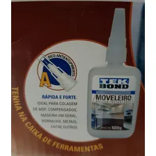 Cola Líquido Tekbond Adesivo Instantânea Moveleiro 793 Media Viscosidade 100g - Incolor Foto mini 4