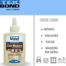 Cola Madeira Tek Bond 100g Foto mini 4