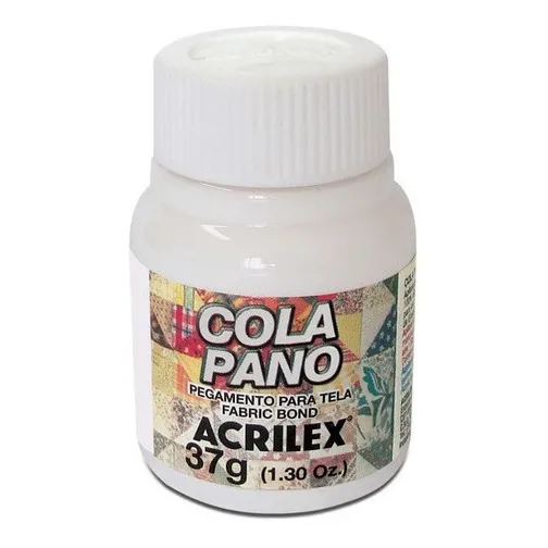 Cola Pano Super Cola Pano 37g. Branca Acrilex Cor Branco Foto 1