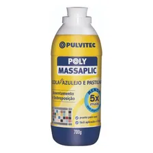 Cola Para Azulejo Pastilha Parede Massaplic Pulvitec 700g Cor Branco Foto mini  2