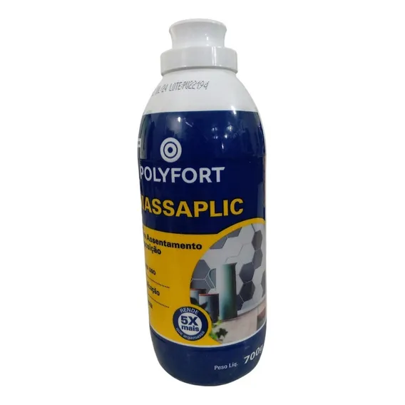 Cola Para Azulejo Pastilha Parede Massaplic Pulvitec 700g Cor Branco Foto 1