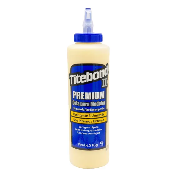 Cola Para Madeira Il Premium Wood Glue 473  Titebond Cor Azul Foto 1