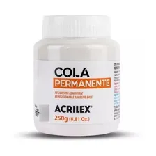 Cola Permanente Acrilex de 250g - Branco Foto mini 1