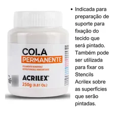 Cola Permanente Acrilex de 250g - Branco Foto mini 3