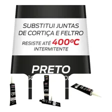 Cola Silicone Adesivo Junta Alta Temperatura Orbi Black 70g Cor Preto Foto mini  2