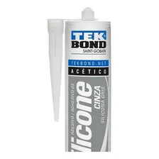 Cola Silicone Tekbond 280g Acetico Cinza 2.201.40.020.00 Foto mini  3