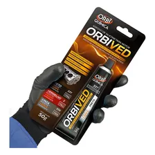 Cola Silicone Vedação Motor Alta Temperatura Preto 320ºC 50g Orbi 1un Foto mini 2