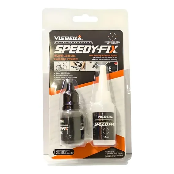 Cola Solda Rápido Speedy Fix Visbella Black Powder Vis 010 Foto 1