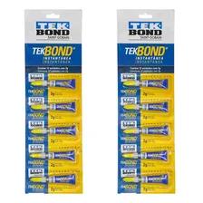 Cola Tek Bond Instantânea 2g Super Bond Cartela Com 10un Foto  mini 1