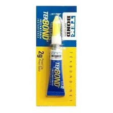 Cola Tek Bond Instantânea 2g Super Bond Cartela Com 12un Foto mini  2