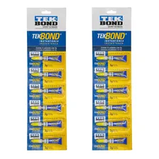 Cola Tek Bond Instantânea 2g Super Bond Cartela Com 12un Foto mini  3