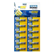 Cola Tek Bond Instantânea 2g Super Bond Cartela Com 12un Foto  mini 1