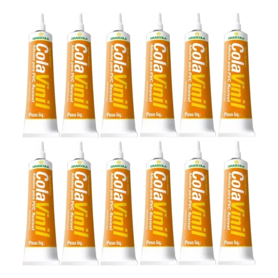 Cola Vinil Flexível Piscinas Boias Barracas Pvc 75g X12 Foto 1