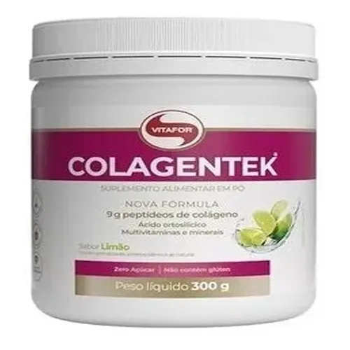 Colágeno Colagentek Vitafor 300g Hidrolisado Limão Foto 1