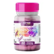 Colágeno  Selênio,zinco 500mg 60caps Green Nutr Sabor Sem Sabor Foto  mini 1