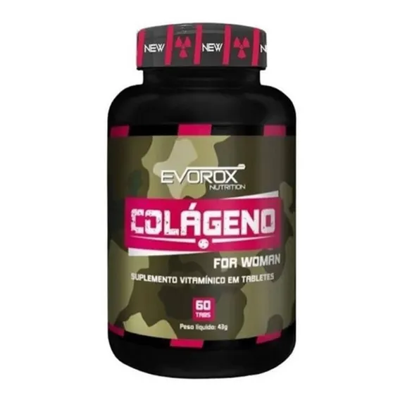 Colágeno Hidrolisado C/ Vit C Woman - 60 Tabletes - Evorox Foto 1
