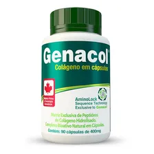 Colágeno Hidrolisado Canadense 90 Cápsulas 400mg Genacol Foto mini 1