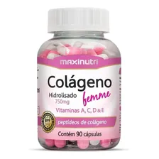 Colágeno Hidrolisado Femme - 90 Cápsulas - Maxinutri Foto mini 1