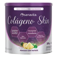 Colágeno Skin - 300g Abacaxi Com Hortelã - Sanavita Sabor Abacaxi/Hortelã Foto mini 1