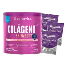 Colágeno Skin Sanavita Neutro 300g Ganhe Foto mini 1