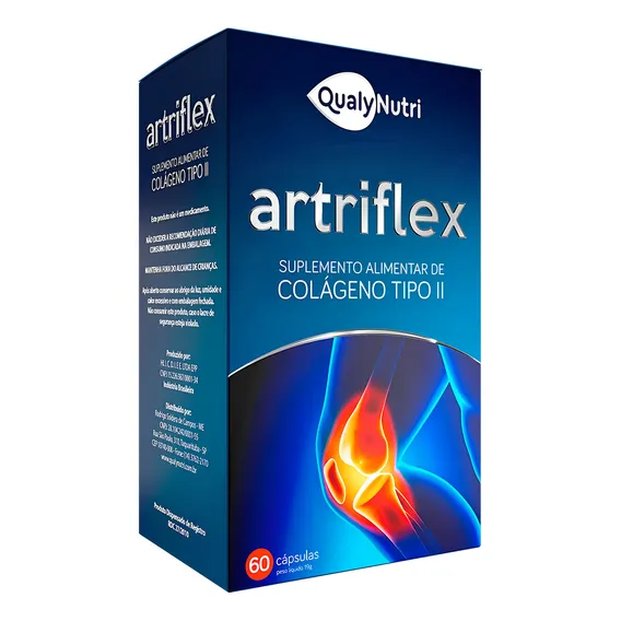 Colágeno Tipo Il Artriflex 60 Cápsulas Qualynutri O Melhor!! Foto 1