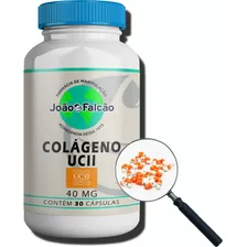 Colágeno Ucii® Selo Autenticidade (tipo 2) 40mg 30 Cápsulas Sabor Natural Foto mini 1