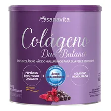 Colágeno Verisol+colágeno Hidrolisado 285g-sanavita Sabor Hibiscus Com Frutas Roxas Foto  mini 1