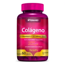 Colágeno Verisol Vitaminas E Minerais Herbamed 60 Caps Foto  mini 1