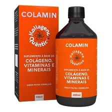 Colamin Colágeno Vitaminas e Minerais 500ml Fisioquântic Sabor Frutas vermelhas Foto mini 4