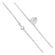 Colar 3 Corações Em Ouro Branco 18k Com Diamantes Foto mini  3