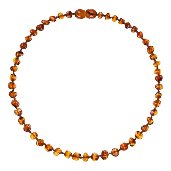 Colar Ambar Barroque Cognac 36cm (bebê) - Ambar Baby Care Foto 1