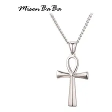 Colar Ankh Cruz Ansata Olho Hórus Chave Vida Maçonaria Cor Prateado Foto mini 1