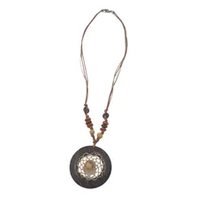 Colar Artesanal Feminino De Cetim Na Moda Cor Caf1 Foto mini 1