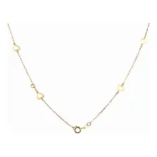 Colar Cartier 12 Corações 50cm Vazados Em Ouro 18k Foto mini 2