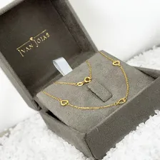 Colar Cartier 12 Corações 50cm Vazados Em Ouro 18k Foto mini 3