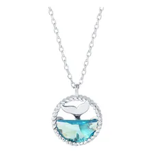 Colar Chic & Fun Colar Cauda de Sereia HS942 Colar Cauda de Sereia HS942 feito de prata - banhado azul Foto  mini 1