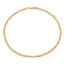 Colar Choker 38 Cm F. Ouro 18k Fio Salamandra Romanel 531779 Cor Dourado Foto mini 1