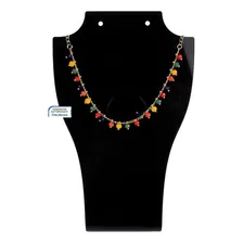 Colar Choker Com Missangas Coloridas Foto mini 4