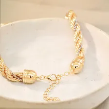 Colar Choker Cordão Baiano Duo Bijuteria Pri Acessórios Foto mini 4