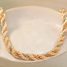 Colar Choker Cordão Baiano Duo Bijuteria Pri Acessórios Foto mini  3