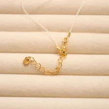 Colar Com Pingente Fio Nylon Banhado A Ouro 18k Cor Olho Grego Foto mini 4