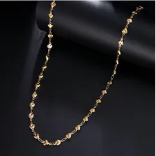 Colar Coração Dourado Aço Feminino Presente Amiga Namorada Foto mini  2