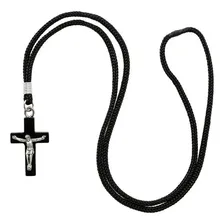Colar Cordão Masculino Cruz Crucifixo Com Cristo Foto mini  3