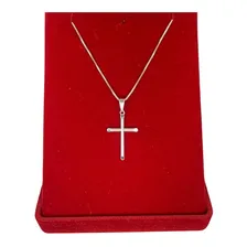 Colar Cordão Prata 925 Corrente Veneziana + Pingente Cruz Cor Prata 925 LegÃtima + Pingente Foto mini 3