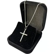 Colar Cordão Prata 925 Corrente Veneziana + Pingente Cruz Cor Prata 925 LegÃtima + Pingente Foto mini 1