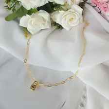 Colar Corrente Cartier Com Pingente Cadeado Foto mini 3